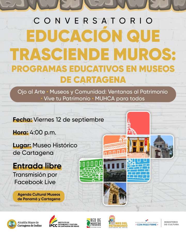 Conversatorio ‘Educación que trasciende muros’ en el Mes del Patrimonio