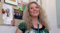 Lane Regional Teacher of the Year Sally Golden in her…