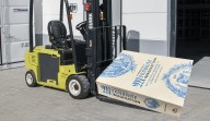 Forklift Enlisted to Transport New Mennonite Book