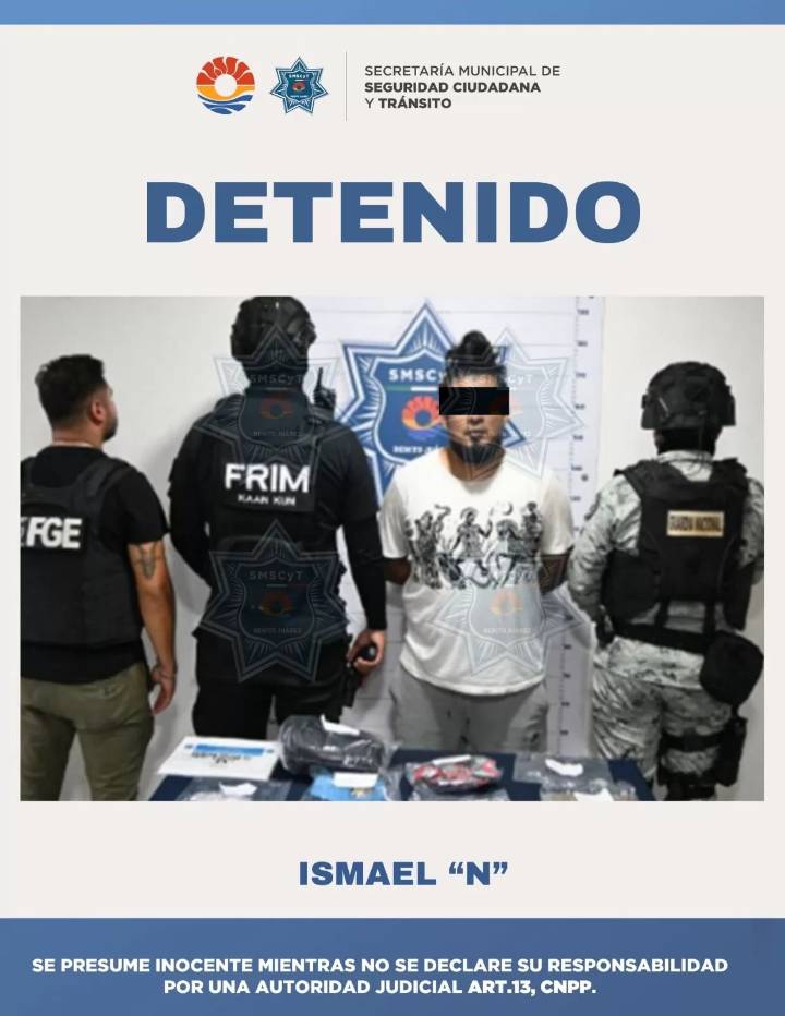 Detenido un individuo con marihuana, cocaína, cristal, piedra y una báscula