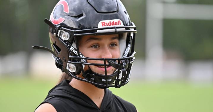 She was a middle school soccer star in May. Now, she’s kicking for Callaway.