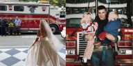 La boda de la hija de un bombero caído en el 11-S que fue escoltada al altar: recuerdos, solidaridad y un tributo inesperado