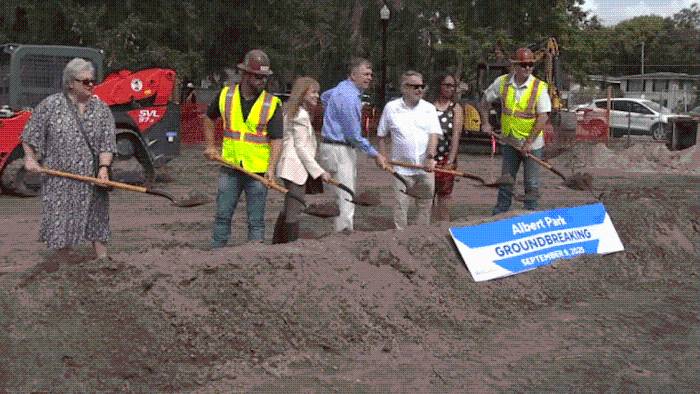 Officials break ground on upgrades to Orlando’s Albert Park; set to reopen end of year