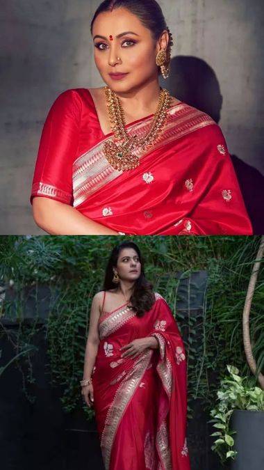 Durga Puja 2025: Sarees look inspired by Rani Mukerji & Kajol for the perfect festive style