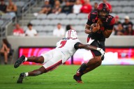 Aztecs coach Sean Lewis says QB Jayden Denegal just needs more time on task to improve
