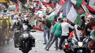 Una protesta proPalestina obligó a cancelar la etapa 11 de la Vuelta a España