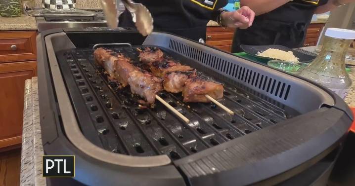 Pork skewers recipe | Cooking with Rania