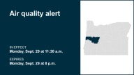 Air quality alert in place for Lane County until Monday evening