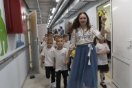 Ukraine’s children start new school year in underground classrooms to avoid Russian bombs