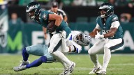 Eagles' Dallas Goedert, Landon Dickerson, Will Shipley get concerning injury updates