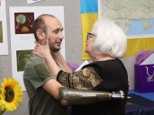 Ukrainian centre hosts trio who exemplify ‘will to never give up’