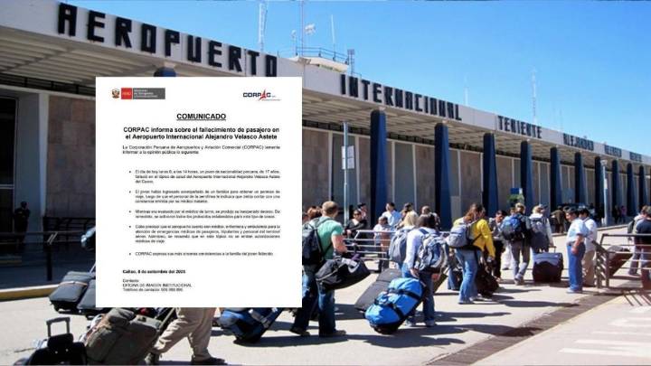 Adolescente se descompensa y fallece en el aeropuerto de Cusco