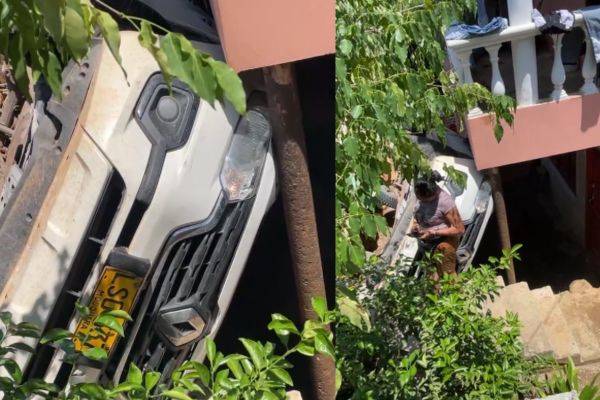 Camioneta terminó volcada en el barrio Pastrana, sur de Santa Marta