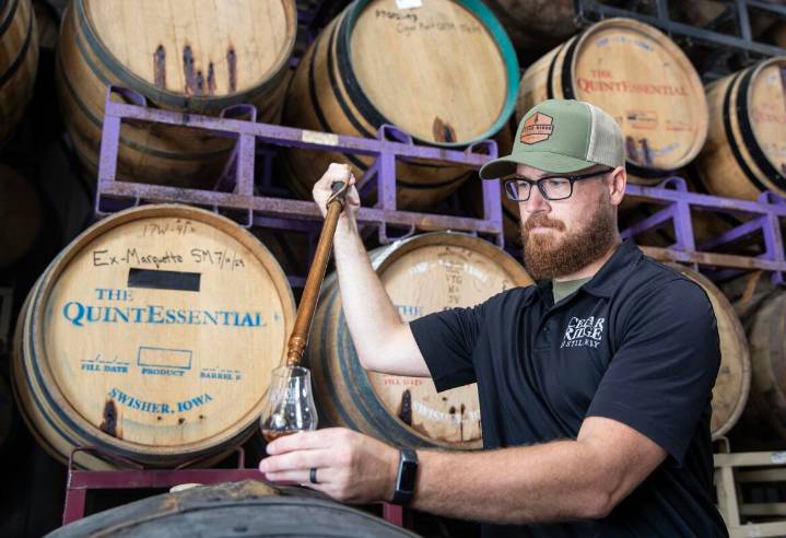 This Swisher distillery has been leading Iowa’s boom in whiskey. Now, they’re ramping up more.