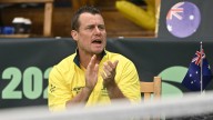 Australia captain Lleyton Hewitt suspended two weeks for pushing anti