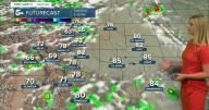 Warmth to start the week, and then a cold front arrives Tuesday afternoon