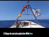 La bandera del pueblo: Maradona navega con la flotilla a Gaza