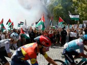Protestas propalestinas ponen fin antes de tiempo a la Vuelta Ciclista a España