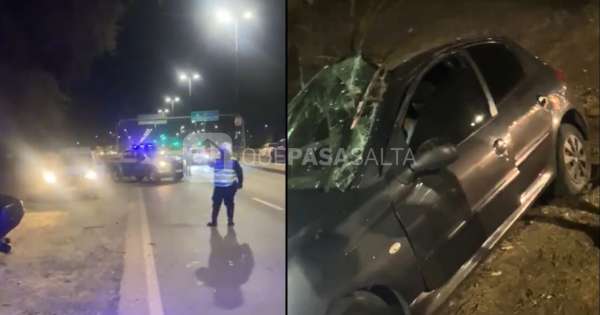 Conductor ebrio despistó en control de alcoholemia: terminó incrustado en el árbol