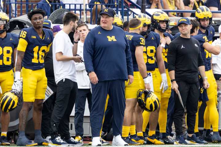 Overheard outside Michigan’s locker room: Sleeves and DNA swabs