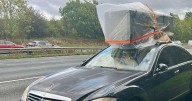 M6 police stop Mercedes with 'load about to fall off'