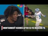 David Montgomery puts Lions up 2 scores with 31