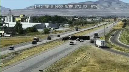 TRAFFIC ALERT: Semi tipped in Box Elder County