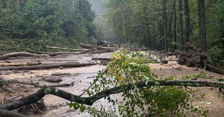 Several Gatlinburg roadways closed due to landslide after heavy rainfall and flooding