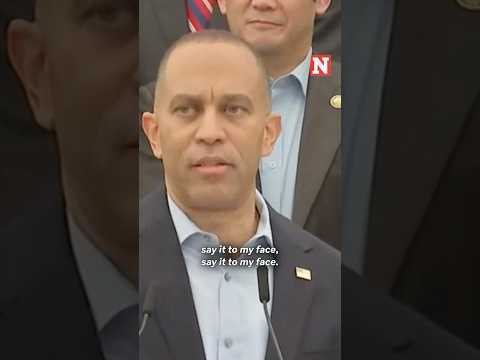 Jeffries Slams Trump For AI Video: ‘Say It To My Face’