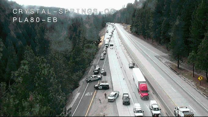Motorcyclist killed in crash, eastbound I-80 shut down in Placer County