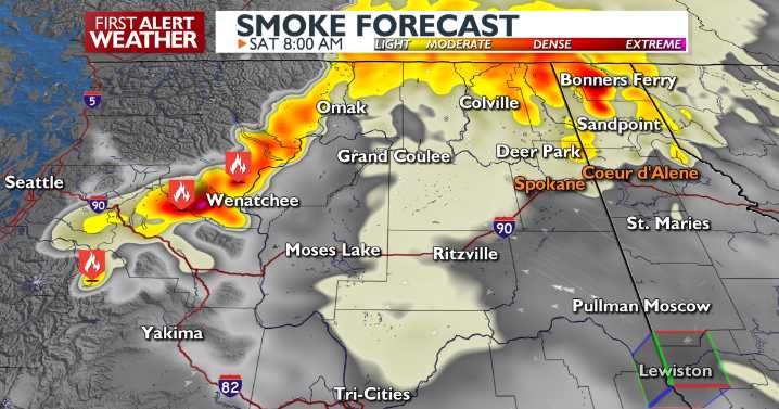 A cool autumn Friday, but smoke still lingers