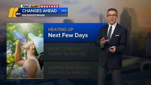 Warming up soon in Central NC