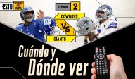 Dallas Cowboys vs. New York Giants: ¿Dónde ver y a qué hora es el juego?