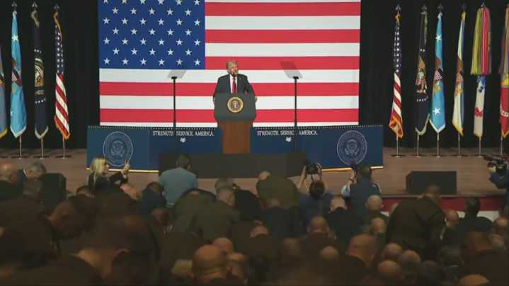Purpose of military not to 'protect anyone's feelings': Trump