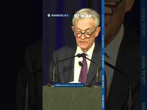 Federal Reserve Chairman Jerome Powell makes remarks during visit to Rhode Island