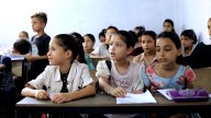 Gaza kids return to class in tents as education system crumbles