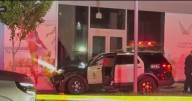 2 LAPD officers injured after pursuit ends in crash in downtown Los Angeles