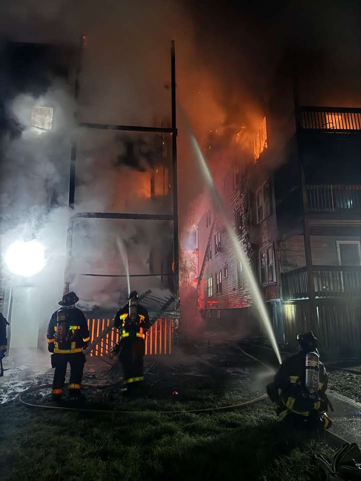 Two injured, over 30 people displaced after house fire in Dorchester