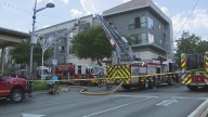 AFD works to put out fire at Domain apartment complex