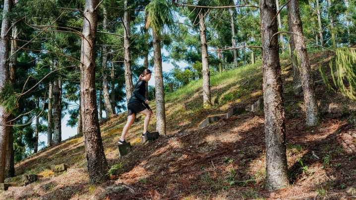 A personal trainer says one of the best things you can do to improve your balance is to add variety to your walks