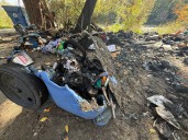 ‘They can’t break me’: Resident defiant after encampment burns