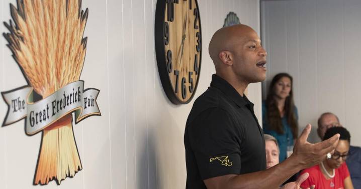 Wes Moore attends his first governor's luncheon at The Great Frederick Fair