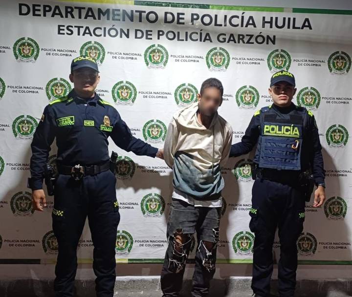 Alias ‘Veneco’ fue capturado por el hurto a un establecimiento comercial en Garzón