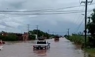 “Lorena” deja inundaciones y cortes de energía eléctrica en el sur de Sonora