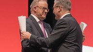 Michaelia Cash blasts ‘arrogant’ Albanese after he travelled to Liverpool to barrack for UK Labour, calls for him to come clean on detour’s funding