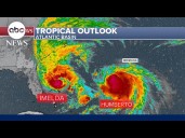 Powerful Hurricane Humberto and Tropical Storm Imelda churn in the Atlantic