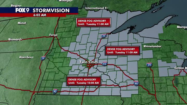Minnesota weather: Dense morning fog leads to a brighter, more seasonable afternoon