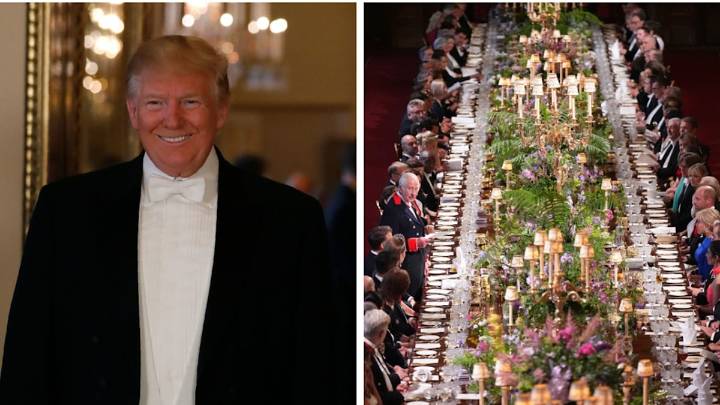 Inside the lavish state banquet for Donald Trump at Windsor Castle