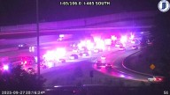 Person injured in motorcycle crash on Interstate 465 on the south side of Indianapolis