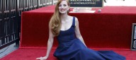 Jessica Chastain recibió su estrella en el Paseo de la Fama de Hollywood